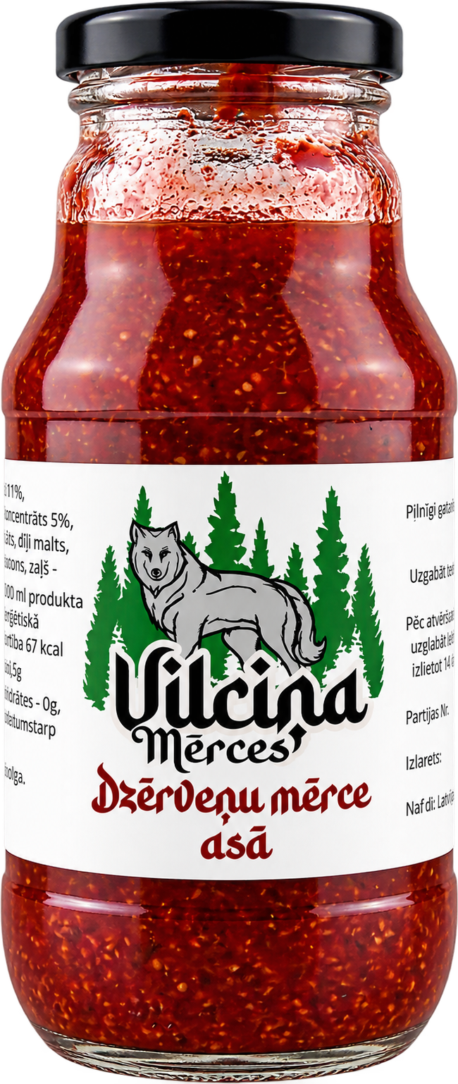Vilciņa mērces - Dzērveņu mērce, asā